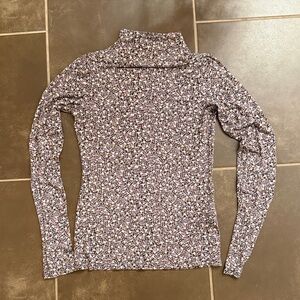 H&M Black and Pink Floral Top